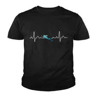 Scuba Diving Heartbeat Pulse Youth T-shirt - Monsterry CA