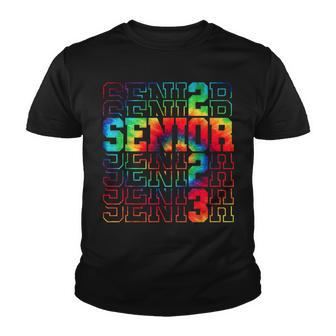 Senior Graduation Gift Men Girl Class Of 2023 Senior Tie Dye V4 Youth T-shirt - Thegiftio UK