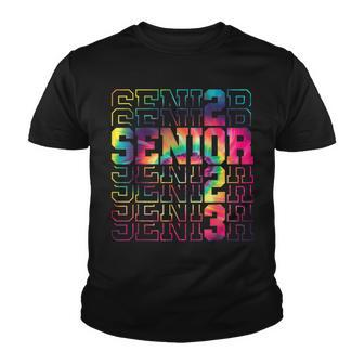 Senior Graduation Gift Men Girl Class Of 2023 Senior Tie Dye Youth T-shirt - Thegiftio UK