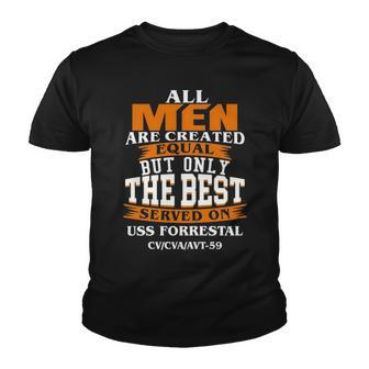 Served On Uss Forrestal Cv Youth T-shirt - Monsterry AU
