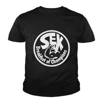 Sex Breakfast Of Champions Formula Driver Hunt Youth T-shirt - Monsterry