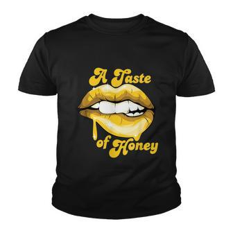 Sexy A Taste Biting Lip Dripping Of Honey Sexy Lips Biting Graphic Design Printed Casual Daily Basic Youth T-shirt - Thegiftio UK