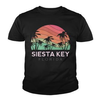 Siesta Key Florida Retro Beach Vacation Souvenir Summer West V2 Youth T-shirt - Thegiftio UK