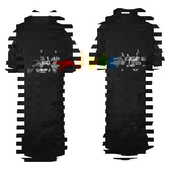 Sign Language Funny Rainbow Flag Gay Lgbt Deaf Asl Mute Youth T-shirt - Thegiftio UK