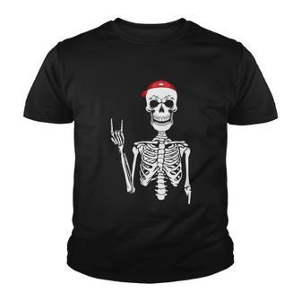 Skeleton Funny Halloween Quote Youth T-shirt - Monsterry