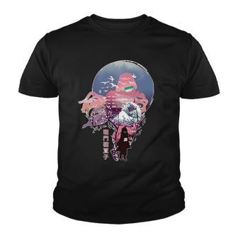 Slayers Demon Anime Nezuko Vaporwave Youth T-shirt - Monsterry UK