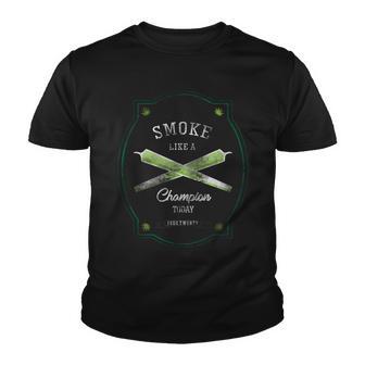 Smoke Like A Champion Youth T-shirt - Monsterry