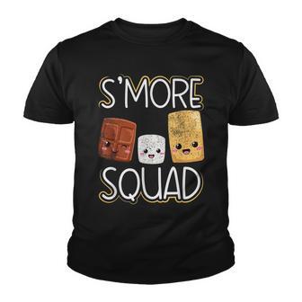 Smore Squad Camp Food Bonfire Treat Camping Crew Lover Youth T-shirt - Thegiftio UK