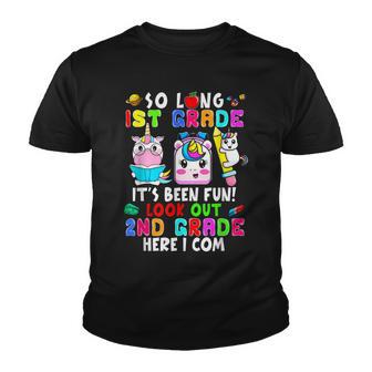 So Long 1St Grade Its Been Fun Look Out 2Nd Grade I Come Youth T-shirt - Thegiftio UK