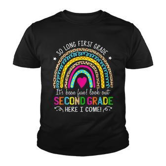 So Long First Grade Look Out Second Grade Here I Come Youth T-shirt - Thegiftio UK