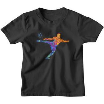 Soccer Athlete Sports Drawing Youth T-shirt - Thegiftio UK