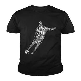 Soccer Futbol Player Word Art Tshirt Youth T-shirt - Monsterry UK