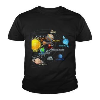 Solar System Planets Astronomy Space Science Girls Boys Tshirt Youth T-shirt - Monsterry