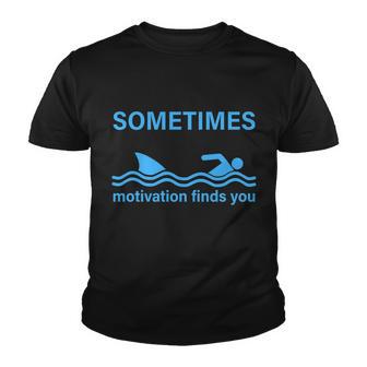 Sometimes Motivation Finds You V2 Youth T-shirt - Monsterry UK