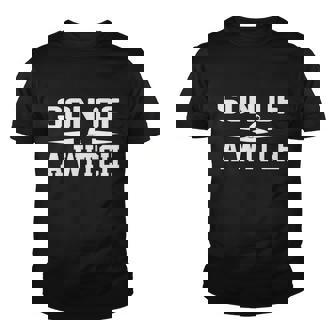 Son Of A Witch Halloween Quote Youth T-shirt - Monsterry