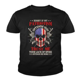 Sorry If My Patriotism Offends You Youth T-shirt - Monsterry CA