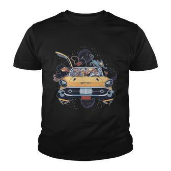 Space Family Cartoon Youth T-shirt - Monsterry AU