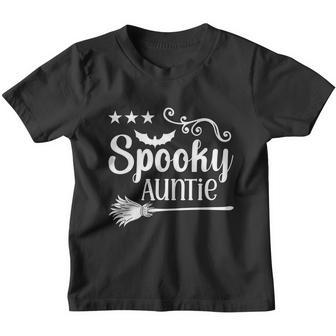 Spooky Auntie Halloween Quote Youth T-shirt - Thegiftio UK