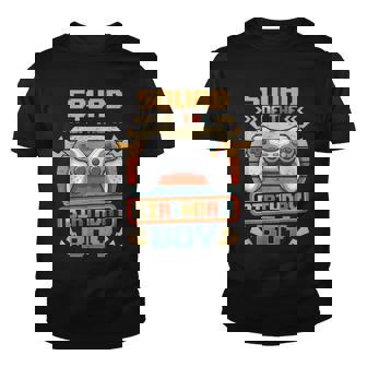 Squad Of The Birthday Boy Video Gamer Party Matching Family Youth T-shirt - Seseable