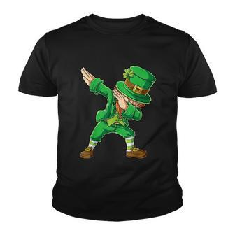 St Patricks Day Dabbing Leprechaun Boys Kids Men Dab Youth Youth T-shirt - Monsterry AU