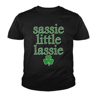 St Patricks Day Sassie Little Lassie Graphic Design Printed Casual Daily Basic Youth T-shirt - Thegiftio UK