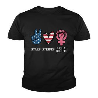Stars Stripes And Equal Rights 4Th Of July Reproductive Rights Cool Gift Youth T-shirt - Monsterry