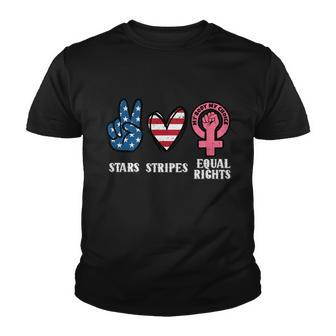 Stars Stripes And Equal Rights 4Th Of July Reproductive Rights Cute Gift Youth T-shirt - Monsterry UK