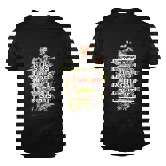 Stars Stripes And Equal Rights 4Th Of July Womens Rights Floral Youth T-shirt - Monsterry