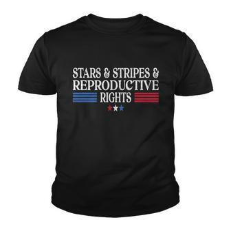 Stars Stripes Reproductive Rights Patriotic 4Th Of July Great Gift Youth T-shirt - Monsterry AU