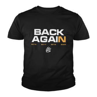 Stephen Back Again Warriors Champion Youth T-shirt - Monsterry