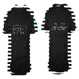 Stethoscope Heartbeat Ekg Nurse Medical Doctor Cool Nursing Gift Youth T-shirt - Monsterry