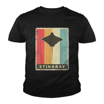 Stingray Lover Vintage Retro Poster Animal Youth T-shirt - Thegiftio UK