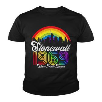 Stonewall 1969 Where Pride Began Lgbt Rainbow Youth T-shirt - Monsterry CA