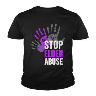 Stop Elder Abuse Elder Abuse Awareness Youth T-shirt - Thegiftio UK
