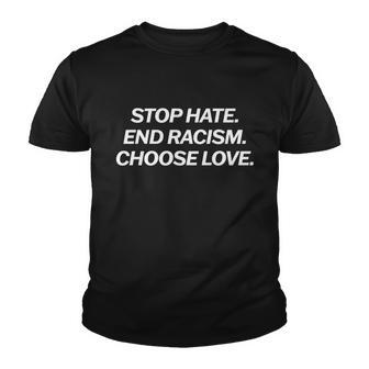 Stop Hate End Racism Choose To Love Pray For Buffalo Strong Meaningful Gift Youth T-shirt - Monsterry AU