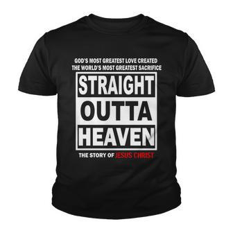 Straight Outta Heaven Youth T-shirt - Monsterry UK