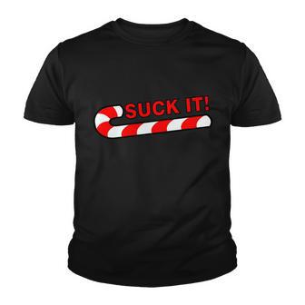 Suck It Candy Cane Youth T-shirt - Monsterry