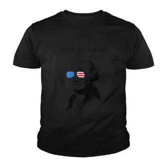 Suck It England Washington Funny 4Th Of July Usa Flag Youth T-shirt - Monsterry DE