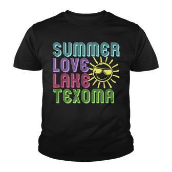 Summer Love Lake Texoma Colorful Rainbow Sunshine Youth T-shirt - Thegiftio UK