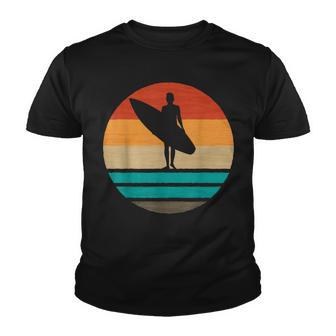 Surf Surfing Surfboard Sunset 70S 80S Surfer Summer Sun Youth T-shirt - Thegiftio UK