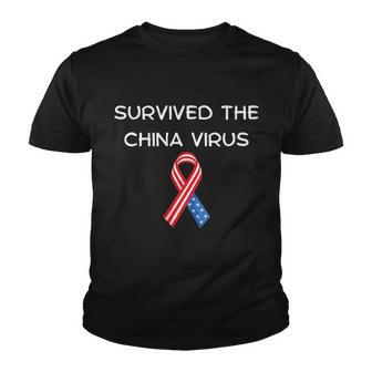 Survived The China Virus Usa Youth T-shirt - Monsterry UK