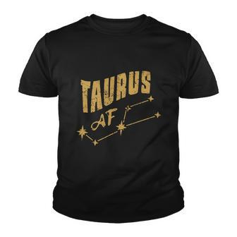 Taurus Af Taurus Birthday Stars Constellation Horoscope Graphic Design Printed Casual Daily Basic Youth T-shirt - Thegiftio UK