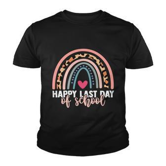 Teacher Graduation Leopard Rainbow Happy Last Day Of School Meaningful Gift Youth T-shirt - Monsterry AU