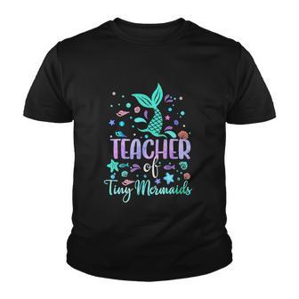 Teacher Of Tiny Mermaid Mermazing Funny Back To School Girls Youth T-shirt - Monsterry AU