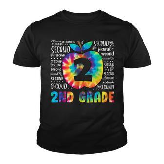 Team 2Nd Grade Typography Tie Dye Back To School Youth T-shirt - Thegiftio UK