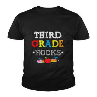 Team 3Rd Grade Typography Tie Dye Funny Third Grade Rocks Teacher Youth T-shirt - Monsterry DE