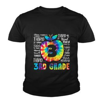Team 3Rd Grade Typography Tie Dye Funny Youth T-shirt - Monsterry