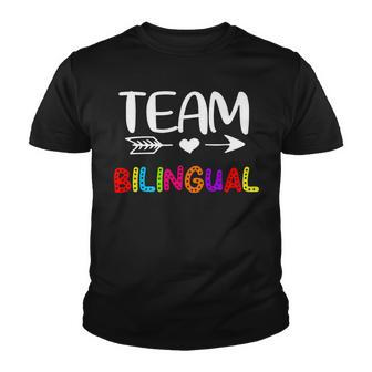 Team Bilingual - Bilingual Teacher Back To School Youth T-shirt | Seseable CA
