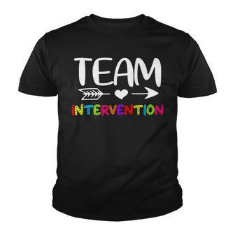 Team Intervention - Intervention Teacher Back To School Youth T-shirt | Seseable CA