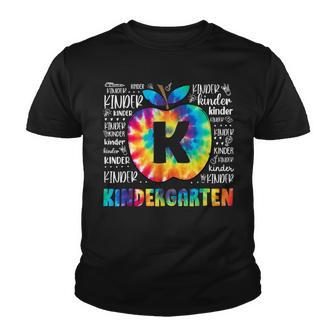Team Kindergarten Typography Tie Dye Back To School Youth T-shirt - Thegiftio UK